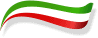 100% aus Italien - Flagge